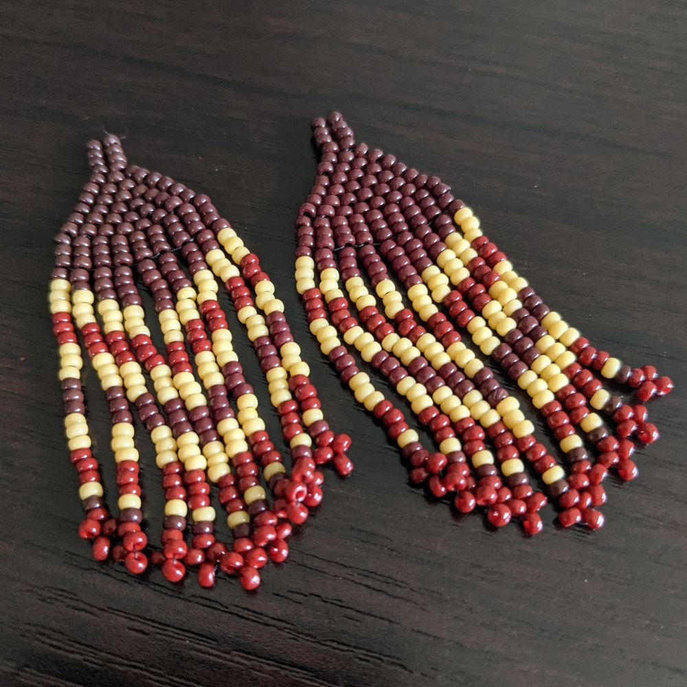 Indigenous beaded earrings